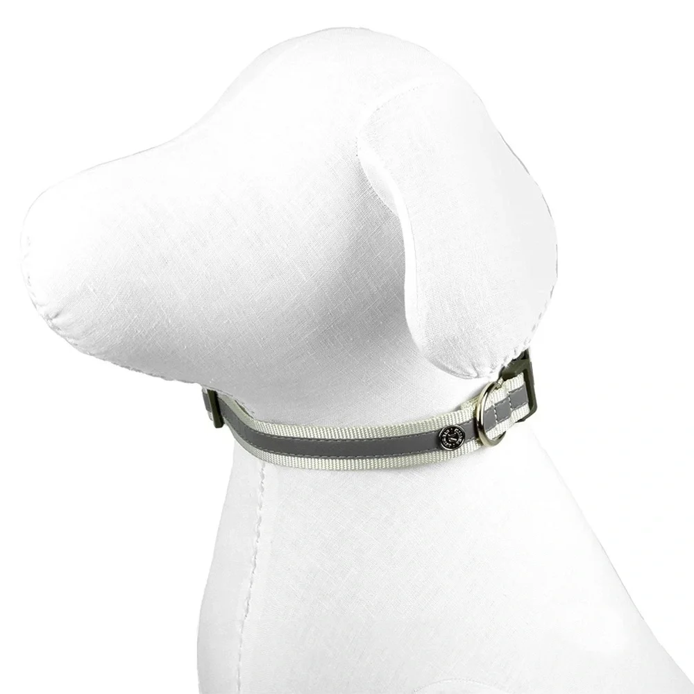 Martha Stewart Adjustable Nylon Collar Dog Color Bowtie Tan Size 20/L